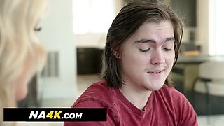 Hot MILF Rachael Cavalli gets dicked down by boyfriend's son