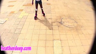 Hd Asian Beauty First Time Roller Staking Sucking Big Dick Deep Throat Throat