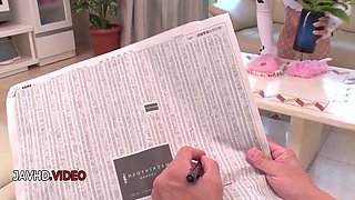 Japanese maid ignites fiery passion with inviting move