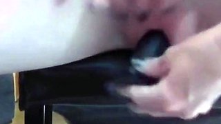 Skinny American MILF Squirts While Playing With Herself