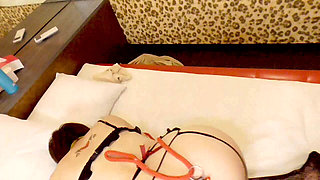 Mayu No64 Penis Blindfold V Sign, Squirting, Convulsions, Big Clitoris, Deep Throat, 2 Hole Sex, Cleaning