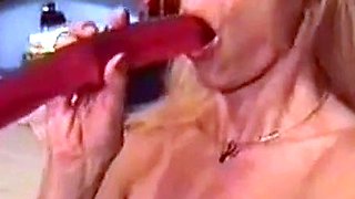 Mature Amateur's Deepest Dildo Throat