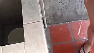 My Neighbor in the Patio Taking a Bath Has Incredible Tits with a Rich Ass This Brunette Is a Goddess She Is Located in Canada I