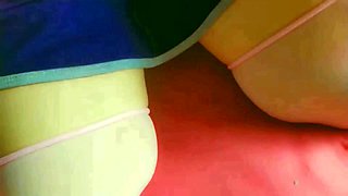 nasty and insane schoolgirl displaying her tongue , jaws watering and onanism