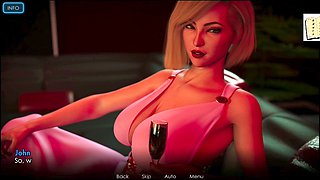 First-time player explores an uncensored hentai visual novel in the shower