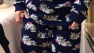 Sexy Bedtime Pajama Try-on - Getting Cozy Before Sleep