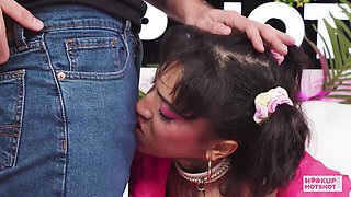 Tatted Ravyn Alexa Spreads for a Raging Cock