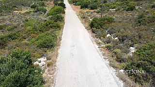 Hitchhiker Pissing 3 Time Out of Window of a Car in Motion