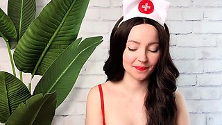 Flexible pale brunette with foot fetish does hot footjob