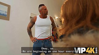 Vip4k. the exercise didn't go as planned after she saw that giant penis