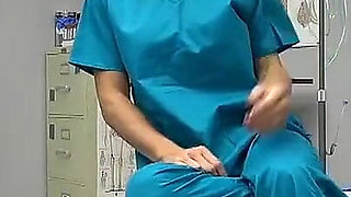 Mature Blonde Nurse Sydney Hail Masturbates at Work