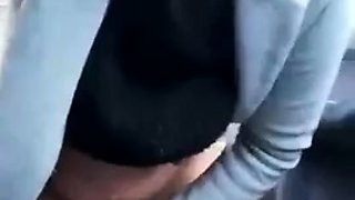 Pregnant Sara fucks Gear stick and squirts outdoor 8572760-4