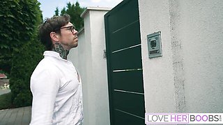 Blondie bombshell sex with sublime Dean Van Damme and Blondie Bombshell from Love Her Boobs