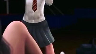 Naked Girl Is Caught by Two Lesbians Teen18 in Spider Costume and They Fuck Her.