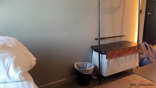 Stepmom And Stepson Share A Daybed In A Hotel