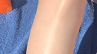 Footfetish Session by the Pool