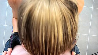 Step brother grinding and cums on yoga pants step sister