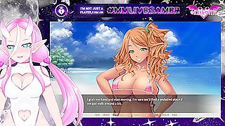 Gamer Girl And Cherry Kiss In Big Dick At The Beach Games 2d Omanko Vivi Playthrough