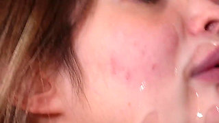 Pregnant MILF Gets Rough Bukkake Gangbanged