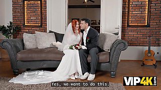 Redhead Bride Shoots Hardcore Video in Lingerie After Ceremony
