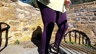 Spanking Her Naked Tits in Medieval Castle