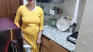 Horny Indian Step Mom Fucked in Kitchen - Hindi Desi Bhabhi Sex
