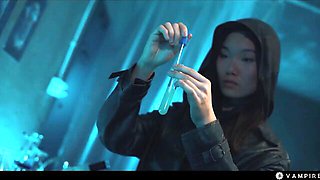 Leana and Lucy's vampire hentai sex