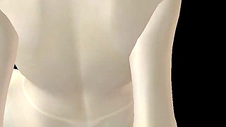 Animated 3D Porn - Very Beautiful Girl Masturbating with Banana Till Orgasm