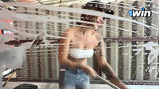 Hot Car Washer Polished My Cock In The Woods And I Fucked