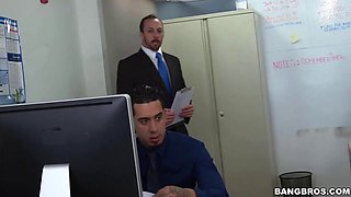 Bangbros - Karlee Grey Gets Yelled At By her Boss, but her Coworker Makes her Squirt and Feel Better