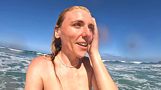 Facial at the Nude Beach