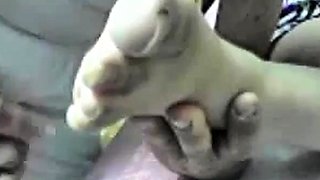 Egyptian Girl's Hot Milk Footjob