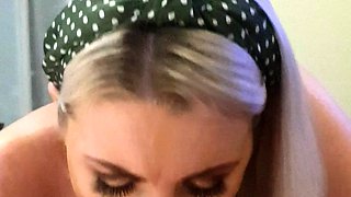 Blonde amateur milf does anal on pov camera 11
