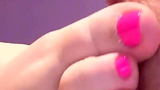 POV Close up Footjob Cumshot Sexy German Feet Toes