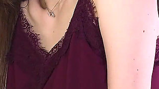 See Through Skirt and Red Thong She Takes off Turns Into a Seduction Point in the Bathroom with Long Legs Secretary