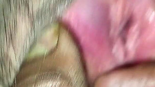 Brother Loosened His Pussy with His Finger in His Beloved Sister's Sexy Pussy at Night