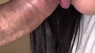 She Cleans the Kitchen with a Lot of Sensuality, Sucked the Boss's Cock