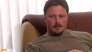 Inked teenage rails a stud with XXL meatpipe after getting rock hard gullet ravage