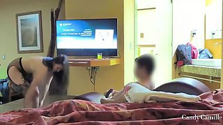 Hotwife Shared for Cuckold Husband - Teen Squirting & Internal Cumshot with Best Friend