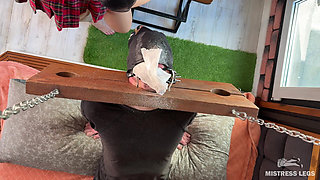 Foot Dust Feast Pedicure Scrapings Straight Into Slave's Mouth