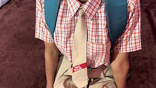 Indian Cute School Girl Come to Home and Suck Cock in Step Brother