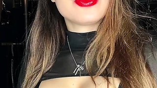 Chubby Brunette Big Boobs Dildo Masturbation