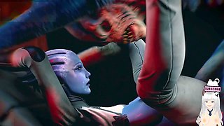 Anal creampie, monster cock, hentai vtuber