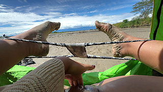 I Like to Touch Myself Until I Reach Orgasm on the Beach While Being Watched