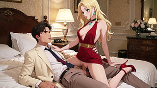 Beautiful 18 Year Old Blonde Girl Is Amande of Her Best Friend's Boyfriend- Porn in Spanish- Anime Ai Porn