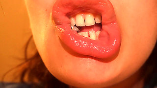 Giantess Mouth Close up Tiny Husband Faces His Biggest Fear