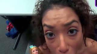 Busty youthful black doll gets rectal punishment