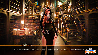 Sisters in Sin Gameplay Part 12 - Lust Performs the Sexual Ritual with Esther in the Library
