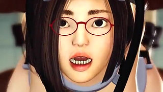 Jessica 5000 in action! Small wet tight pussy and a big black cock