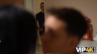Vip4k. grandfather hears passion, attempts to watch, gets caught. uncomfortably, it helps all.